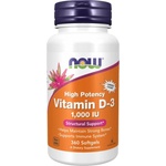 NOW Vitamin D-3 1000 IU [360 Гел капсули]