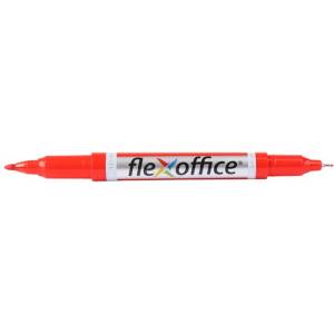 FlexOffice Алкохолен маркер, 0, 4/1, 0 мм, заострен, с два края, flexoffice "pm01", червен fo-pm01red (fo-pm01red)