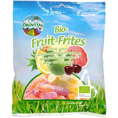 Öekovital Bio Fruit-Frites sladkokyselé želé ve tvaru hranolek 80 g