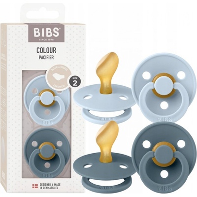 Bibs Colour anatomické dudlíky přírodní kaučuk 2ks Baby Blue / Petrol – Zbozi.Blesk.cz
