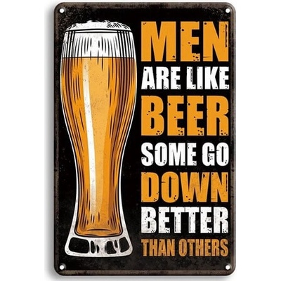 Ceduľa Men Are Like Beer
