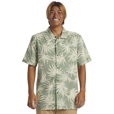 Quiksilver Риза с къс ръкав Quiksilver Beach Club Casu Short Sleeve Shirt - Green