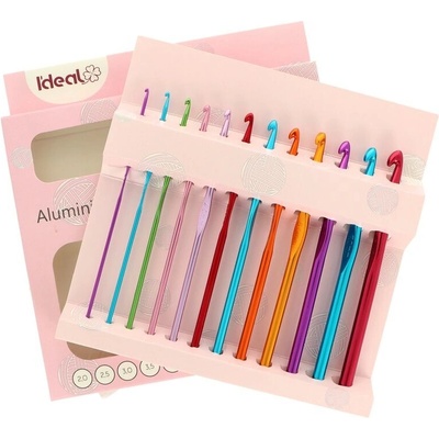 Sada háčků hliníkových 12ks IDEAL v papírovém obalu