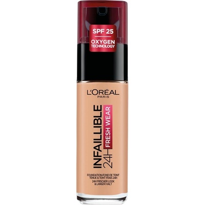 L'Oréal LOreal Paris Infaillible 24h Fresh Wear All-Day Wear Liquid Foundation 110 Vanille Rose SPF 25 30 ml