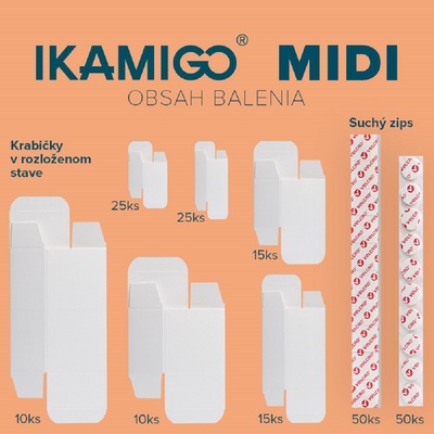Ikamigo MIDI suchý zips