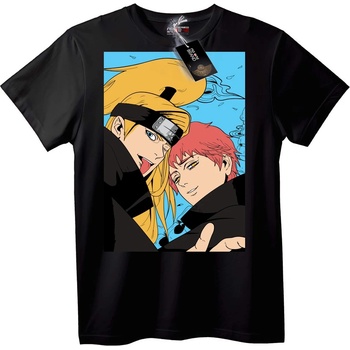 NOONEBRAND Тениска Naruto Deidara & Sasori - L, Black