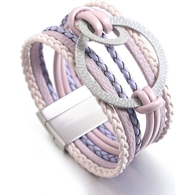 Amparo Miranda náramok Trendy Ring MK23 fialový