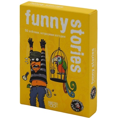 Simetro Books Парти игра Black Stories Junior - Funny Stories