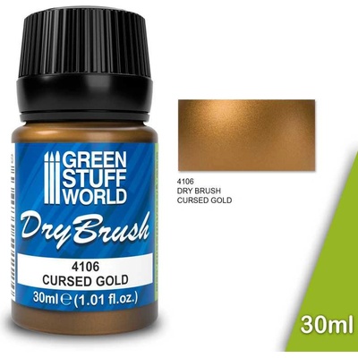 Green Stuff World Metallic Dry Brush Cursed Gold 30 ml