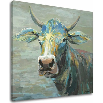 Papilora Obraz na plátně KRÁVA 1 díl - 80x80 cm