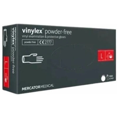 MERCATOR VinylovéL transparentné nesterilné nepudrované 100 ks
