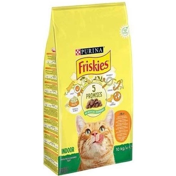 Friskies Indoor pro kočky žijící převážně v bytě s kuřetem a se zeleninou pro kočky 10 kg