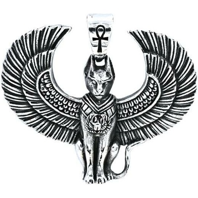 Vorlové Šperky Stříbrný přívěsek bohyně Bastet PR809