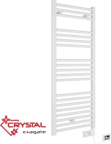 Crystal Електрическа лира за баня Crystal E-AGATE WHITE 300 W (E-AGATE WHITE 300 W)