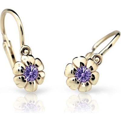 Cutie Jewellery dětské zlaté C2151Z-Ametyst