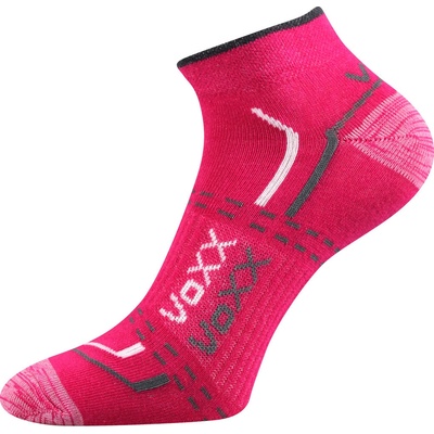 Voxx REX 11 sportovní kotníčkové ponožky 3 páry magenta