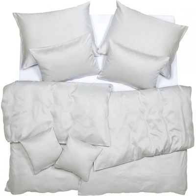 SCANquilt Obliečky satén TENCEL Plus svetlá sivá 140x200 70x90