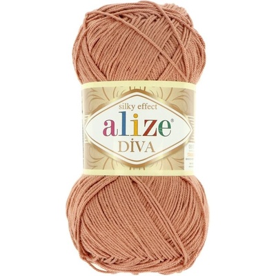 Alize Diva 261 červeno hnedá