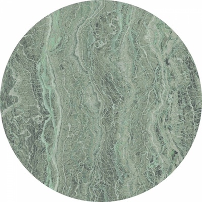 Komar Dots D1-032 Kulatá samolepicí fototapeta Zelený mramor Green Marble ø 125 cm