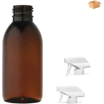 Tera plastová lahvička hnědás bílým pistolovým rozprašovačem 150 ml 260 ks