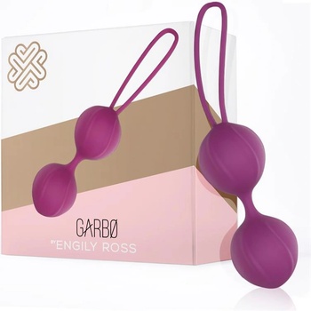 Image 1 of Engily Ross Garbo Double Kegel Ball Silicone Purple