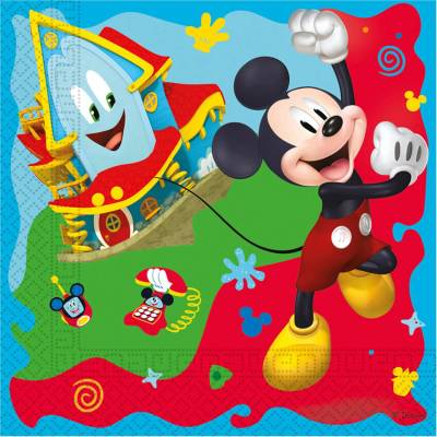 Alvarak Ubrousky Mickey Mouse 33x33 cm 20 ks