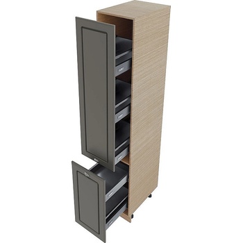 Image 1 of ИРИМ Колонен кухненски шкаф с пет рафта МФ-Цимент мат-06-65 40 см