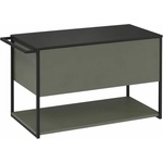 Krofam Комплект стенен шкаф Krofam e-LOV, сив, 80 см, плот Krofam e-LOV, черен, 80 см (137-0103+156-0107)