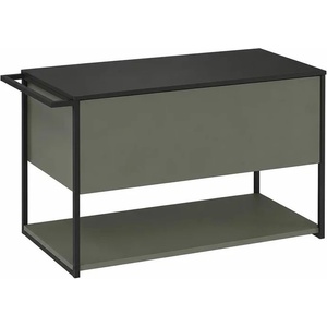Krofam Комплект стенен шкаф Krofam e-LOV, сив, 80 см, плот Krofam e-LOV, черен, 80 см (137-0103+156-0107)