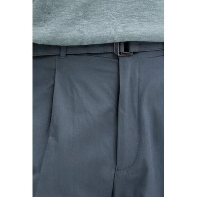 Calvin Klein тениска тип пулове с яка мъжка с добавен лен (LV04LF313G)