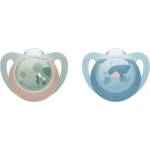Nuk Силиконови залъгалки NUK First Choice - 6-18 м, 2 броя, костенурка/кит (10176367) - baby