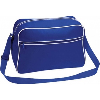 BagBase sportovní retro taška přes rameno 18 l modrá královská bílá 40 x 28 x 18 cm