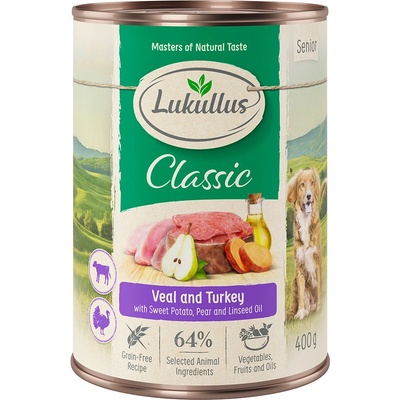 Lukullus Naturkost Senior bez obilovin 6 x 400 g