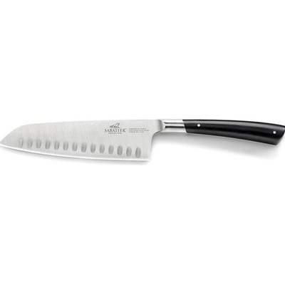Lion Sabatier nôž Santoku EDONIST nity z nehrdzavejúcej ocele čierny 18 cm
