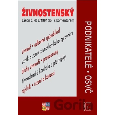 Živnostenský zákon s komentářem