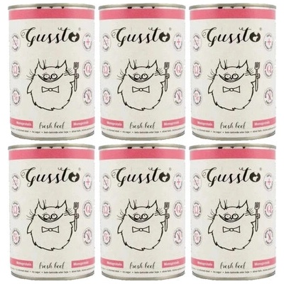 Gussto Cat Fresh Beef 6 x 400 g