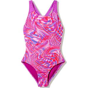 Speedo Цял бански girls print splashback