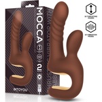 INTOYOU Mocca Thrusting Rabbit Vibrator with Ergonomic Grip Brown