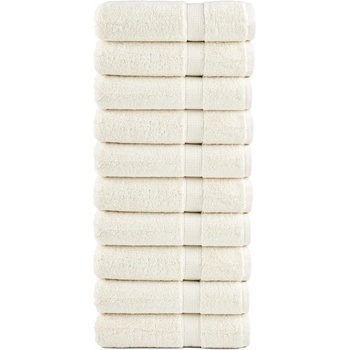 vidaXL Премиум хавлиени кърпи SOLUND 10 бр зелени 100x150 см 600 gsm (137481)