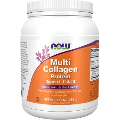 Now Foods Multi Collagen Protein Types I, II, III Pudr 454 g