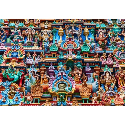 Alipson Hinduistický chrámový dekor India 1000 dielov