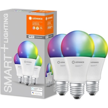 Ledvance 3PAK LED žiarovka E27 A75 14W = 100W 1521lm CCT RGB SMART+ WiFi Stmievateľná