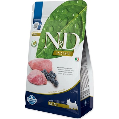 N&D Prime Dog Adult Mini Grain Free jehněčí & borůvka 0,8 kg