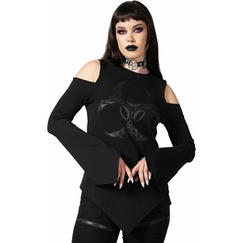 Image 1 of KILLSTAR дамска блуза с дълги ръкави (топ) KILLSTAR - Voxy Cold - Черен - KSRA006084