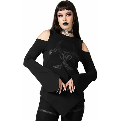 KILLSTAR дамска блуза с дълги ръкави (топ) KILLSTAR - Voxy Cold - Черен - KSRA006084