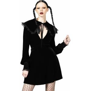 KILLSTAR дамска рокля KILLSTAR - Emilee Emilee Collar - Черен - KSRA008289