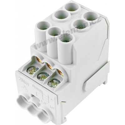Rozdělovací blok 3164 2x25mm2 - 6x10mm2 UVB 100A L