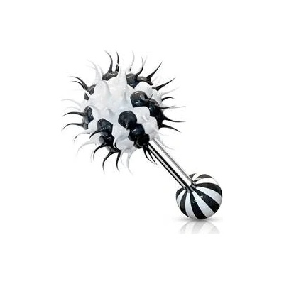 Šperky4U piercing do jazyka silikonový střapec PJ01196-KW