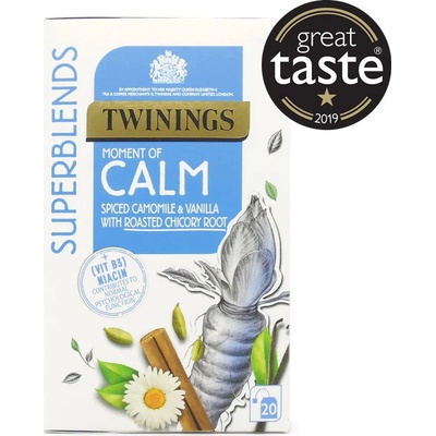 Twinings čaj SUPERBLENDS CALM s heřmánkem vanilkou a kořenem čekanky 20 sáčků 30 g