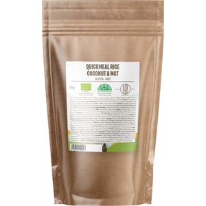 BrainMax Pure Pure® QuickMeal, Оризова каша с кокос и MCT масло, BIO, 250 g